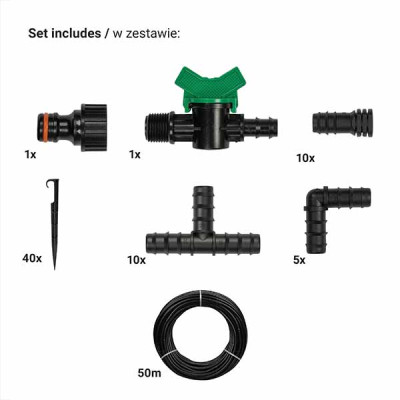 Набір з крапельною трубкою BRADAS WATER DRIP 50м (DSWWM50-SET1)