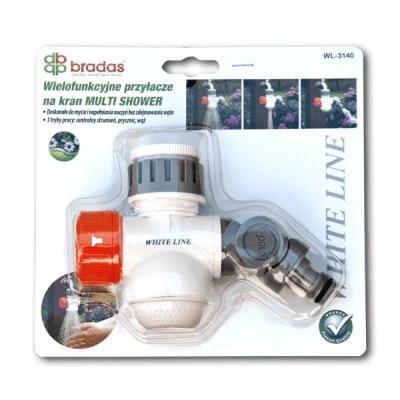 Адаптер на кран многофункциональный BRADAS MULTI SHOWER РВ 1"-3/4" (WL-3140)