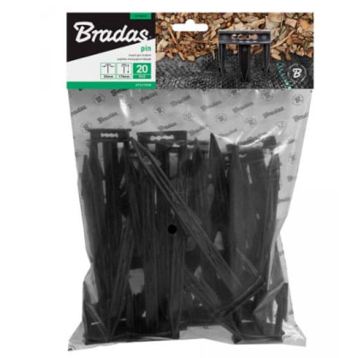 Колышек прямой BRADAS 17х5см 20шт (ATS1705B)