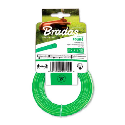 Леска для триммера BRADAS TRIMMER 1,6мм/15м (ZTO1615K)
