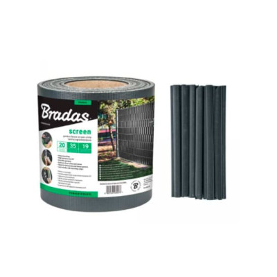 Стрічка для паркану BRADAS 19смx35м 450г/м2 (TOB4501935GYL)