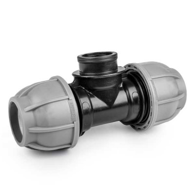 Тройник для труб BRADAS PE PN10 25мм 1" (DSRA10T25F1)