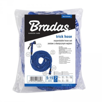 Шланг, що розтягується з набором BRADAS TRICK HOSE 5-15м (WTH0515BL-T-L)