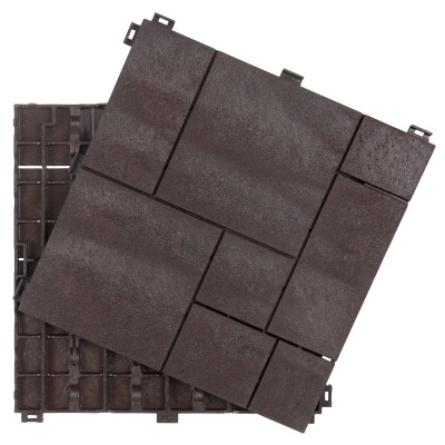 Декоративне покриття Multy Home Mosaic 30х30см коричневе 6шт (EU5100303)