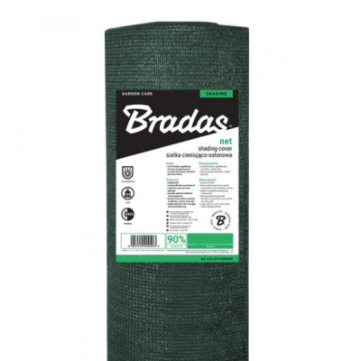 Сетка для затенения Bradas 1,2х25м 90% 135г/м2 (AS-CO13512025GR)