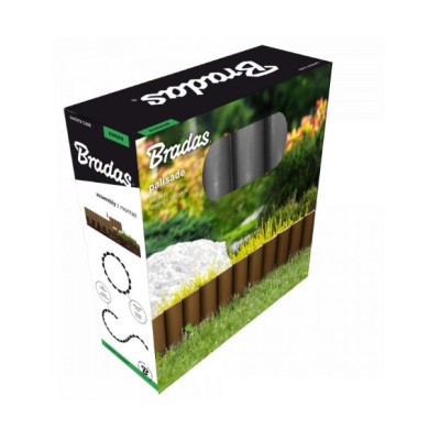 Палисад садовый Bradas графит 2,5м (OBP1202-002GY)