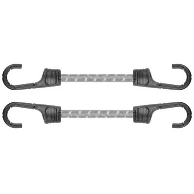Шнур еластичний Bradas Bungee Cord Hook гумовий 40см 2шт (BCH2-08040GY-B)