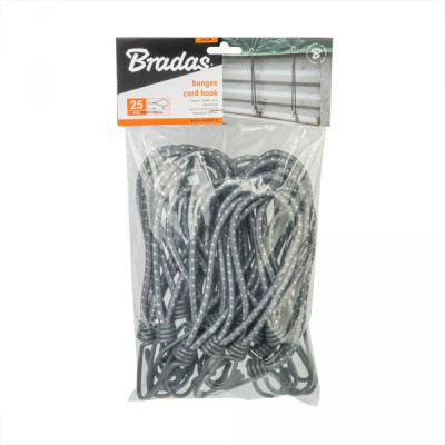 Петля еластична Bradas Bungee Cord Ball 20см 25шт (BCH4-0620GY-B)