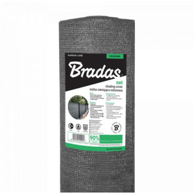 Сітка для затінення Bradas 90% 135г/м.кв 1,2х50м (AS-CO13512050GY)