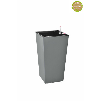 Вазон Plastkon ELISE 25x25x46см каменный матовый
