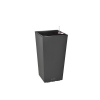 Вазон Plastkon ELISE 25x25x46см антрацит матовый