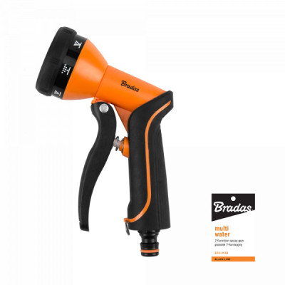 Пистолет для полива Bradas Multi Water Black Line 7 режимов (ECO-2058)