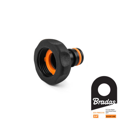 Адаптер на кран Bradas Black Line Soft ВР 3/4“ (ECO-PWBS2195)