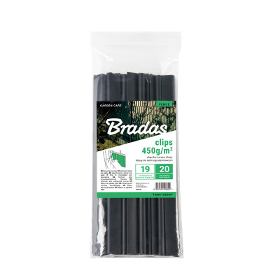 Клипсы для ограждающих лент Bradas серые 20шт (TOBK1920GY)