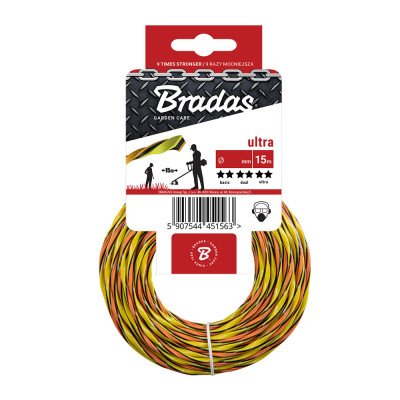 Ліска для тримера Bradas Ultra L3 кручена 1,6x15м (ZUL3T1615K)