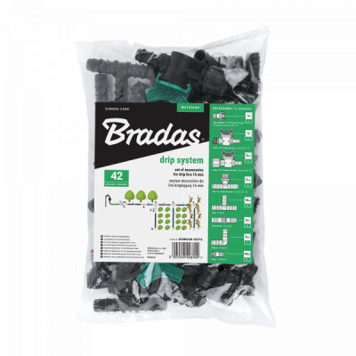 Набор аксессуаров для капельного полива Bradas 16мм 42шт (DSWA20-SET2)