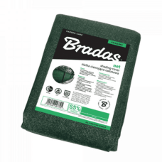Сітка для затінення Bradas 55%, 60г/м2 1,5x10м (AS-CO6015010GR/P)
