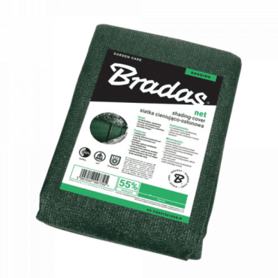 Сітка для затінення Bradas 55%, 60г/м2 1,5x10м (AS-CO6015010GR/P)
