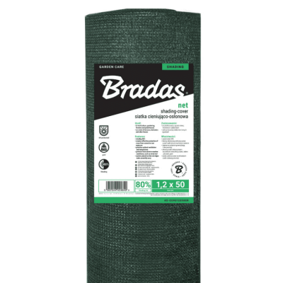 Сетка для затенения Bradas 80%, 90г/м2 1х50м (AS-CO9010050GR)