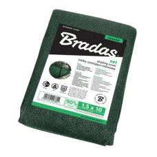 Сетка для затенения Bradas 90%, 135г/м2 1,5x10м (AS-CO13515010GR/P)