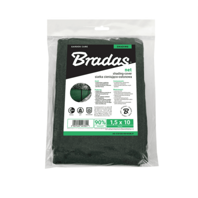 Сетка для затенения Bradas 90%, 135г/м2 1,8x10м (AS-CO13518010GR/P)