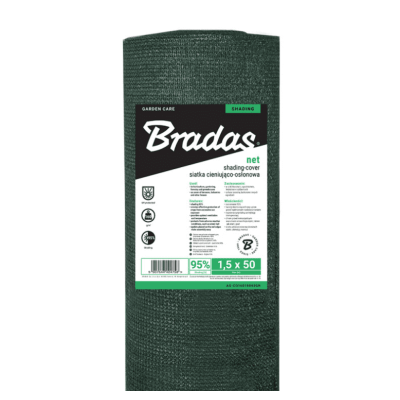 Сітка для затінення Bradas 95%, 160г/м2 2х50м (AS-CO16020050GR)