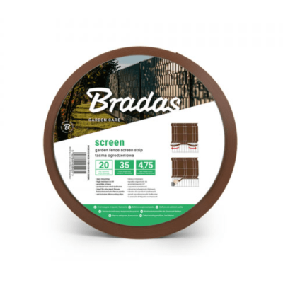 Лента ограждающая с зажимами Bradas 4,75смх35м 450г/м2 коричневая (TOB45047535BRL)