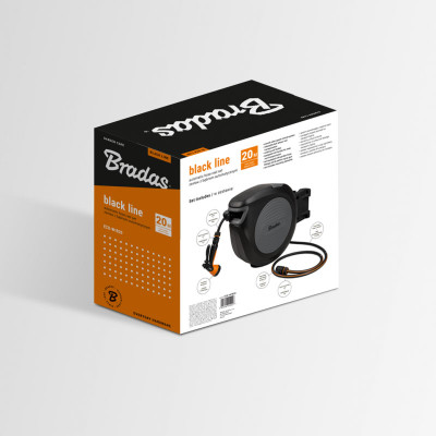 Автоматична катушка зі шлангом Bradas Black Line 1/2“ 30м (ECO-W1B30)