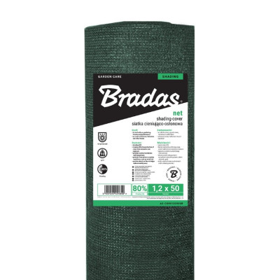 Сетка для затенения Bradas 80% 90г/м.кв 2х50м (AS-CO9020050GR)