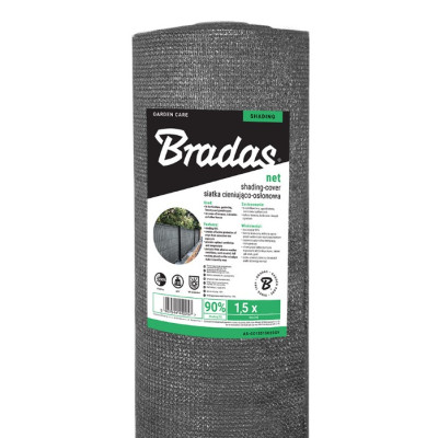 Сітка для затінення Bradas 90% 135г/м.кв 1,5х10м (AS-CO13515010GY)