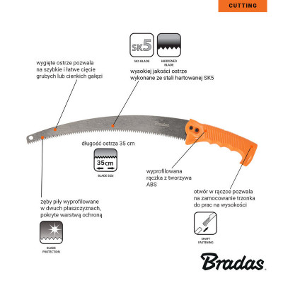 Садовая пила Bradas V-Series лезвие 35см (KT-V1405/3) Садовая пила Bradas V-Series лезвие 35см (KT-V1405/3)