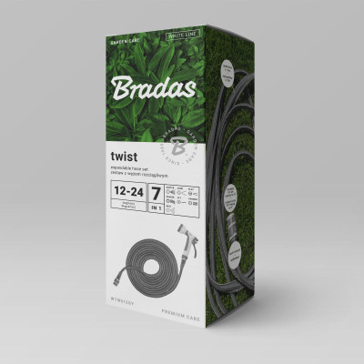 Растягивающийся шланг Bradas Twist House 12-24м (WTW1224GY)