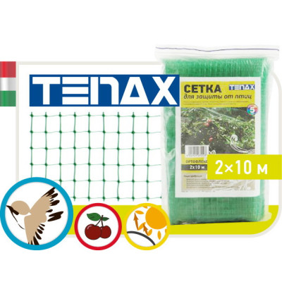 Сітка захисна від птахів Tenax Ортофлекс зелена (2х10м)