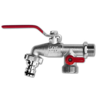 Кран шаровый двойной BRADAS НР 3/4" (GKK0534)