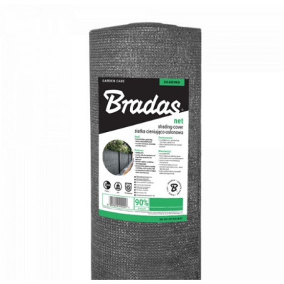 Сетка для затенения Bradas 90% 135г/м.кв 1,2х25м (AS-CO13512025GY)