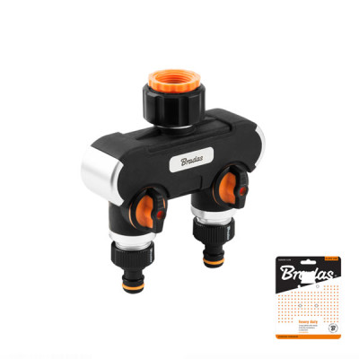 Розподільник з 2 кранами Bradas Black Line (ECO-PWB3042)