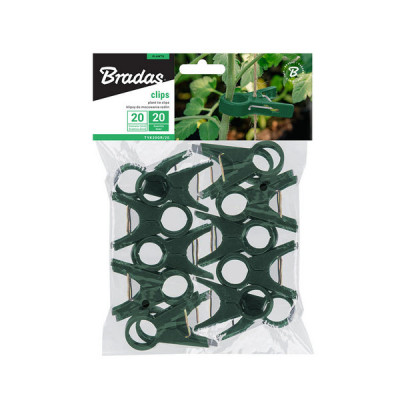 Зажимы для фиксации растений Bradas 20мм 20шт (TYK20GR/20)
