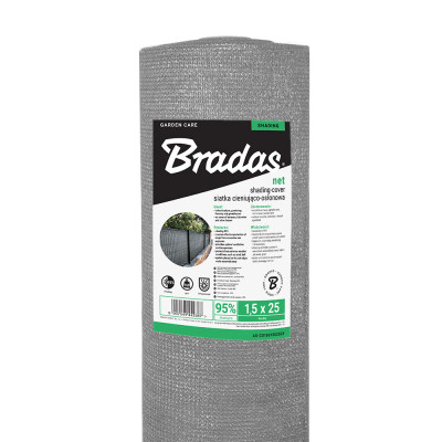 Сетка для затенения Bradas 95% 1,5х25м 160г/м2 (AS-CO16015025GY)