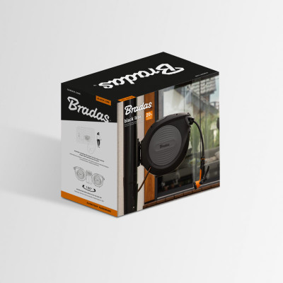 Катушка автоматическая со шлангом Bradas Black Line 1/2“ 20м (ECO-W1B20)