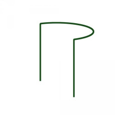 Опора для растений кольцевая Bradas 1/2 круга 55см d40см (TYRP44055)