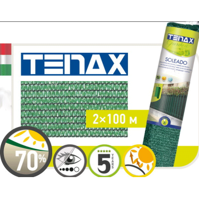 Сетка затеняющая TENAX Солеадо HG (Ямайка) зеленая 75% (2х100м)
