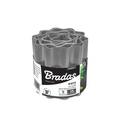 Бордюрна стрічка хвиляста Bradas 9м х 15см (OBFGY 0915)