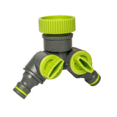 Тройник c кранами Bradas LIME EDITION РВ 1" на 3/4" (LE-2222)