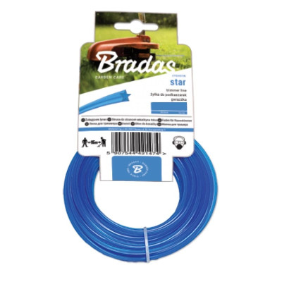 Леска для триммера Bradas TRIMMER звездочкой 2,4ммx15м (ZTG2415K)