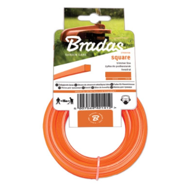 Леска для триммера Bradas TRIMMER квадратная 2,4ммx15м (ZTK2415K)